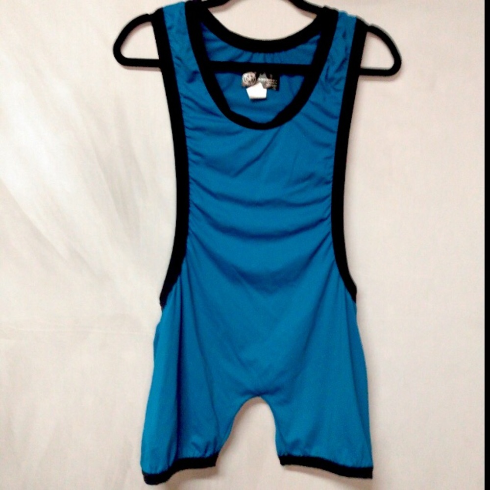 American Jock singlet Teal